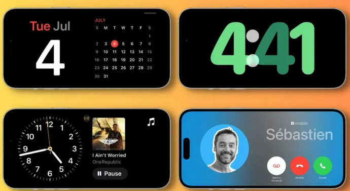 尉犁苹果手机维修分享iOS17横屏充电待机显示有什么好处 