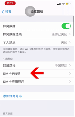 尉犁苹果14维修网分享如何给iPhone14的SIM卡设置密码 