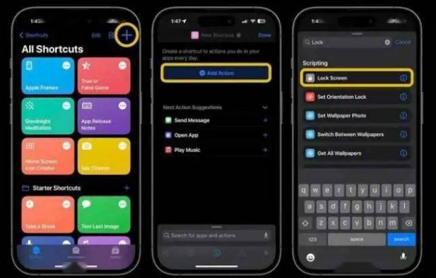 尉犁苹果14锁屏维修店分享iPhone14升级iOS16.4后如何创建锁屏快捷方式 