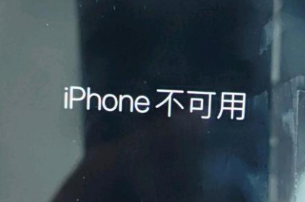 尉犁苹果服务网点分享锁屏界面显示“iPhone 不可用”如何解决 